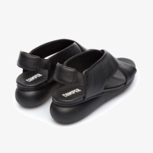 Camper Balloon Wedge Sandals Black - Womens Singapore HKMXVL-186